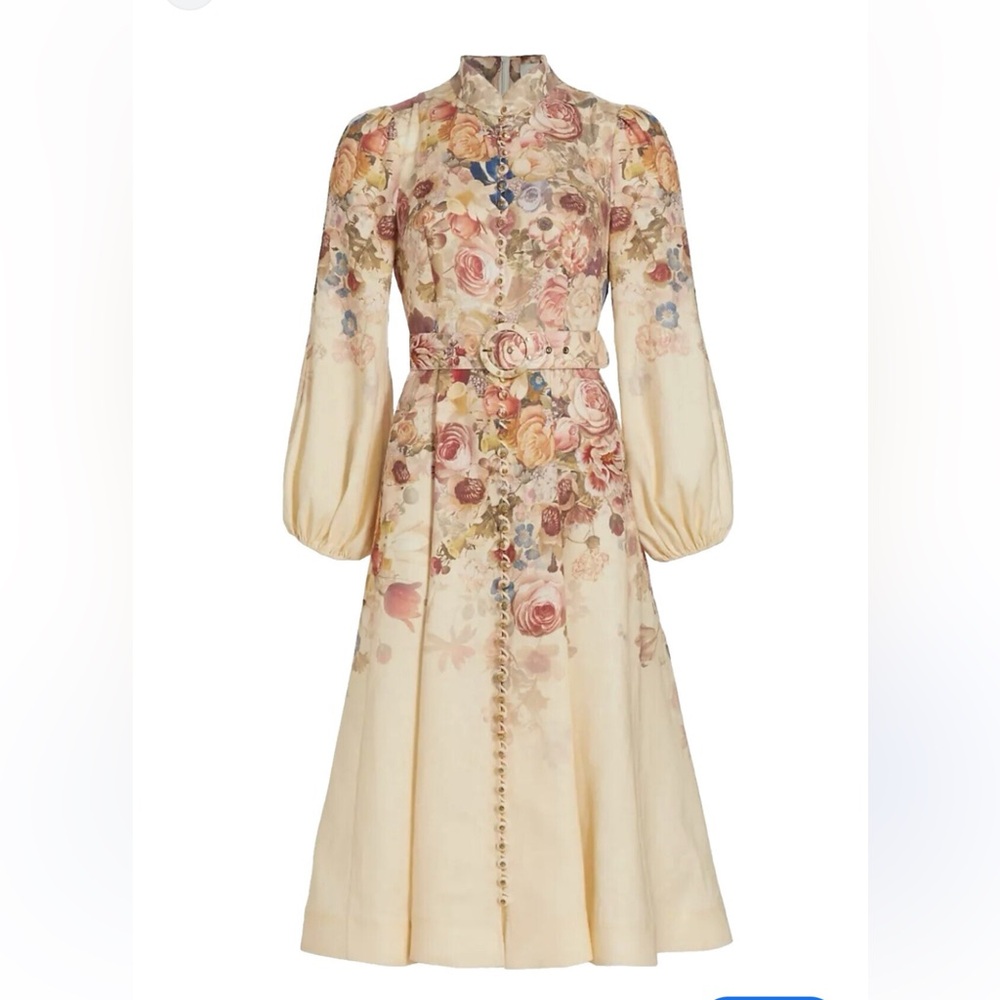 Elegant Zimmermann floral Midi Dress